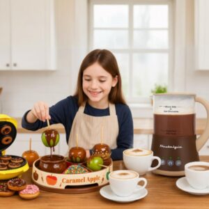 19. Frother & Hot Chocolate + Apple Party & Mini Donut Maker