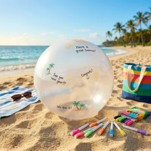4. 4 Ft Inflatable Autograph Beach Ball